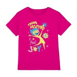 Inside Out 2 Childrens/Kids Think Positive Joy T-Shirt / Fuchsia